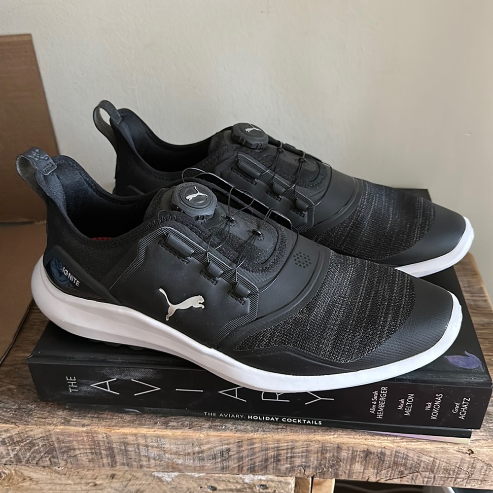 Men’s golf sneakers PUMA IGNITE black barely worn size US 9 EU 42